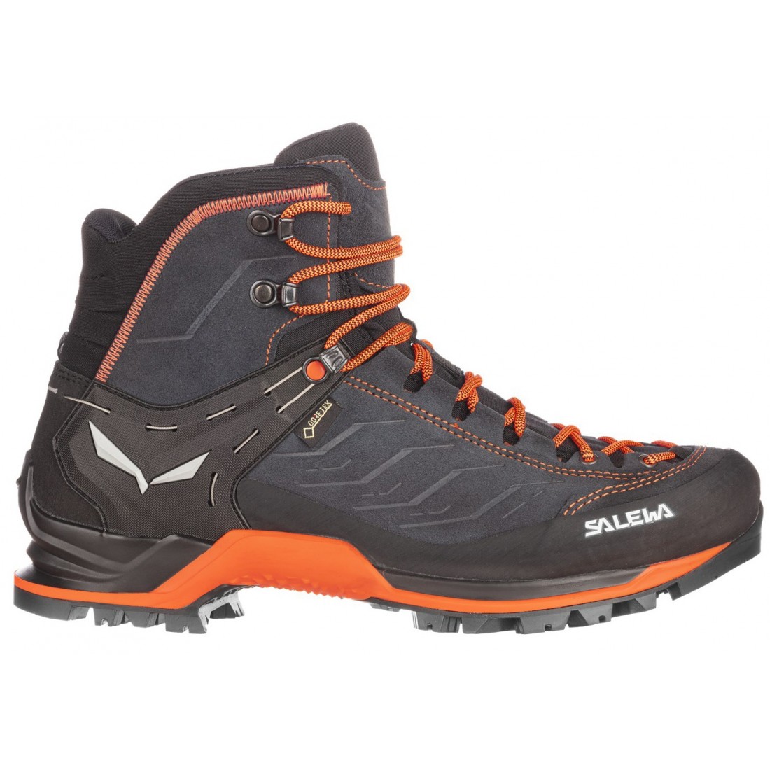 Salewa Ms Mtn Trainer Mid Gtx Asphalt Fluo Orange