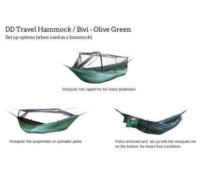 DD Hammocks DD Travel Hammoc/Bivi Green