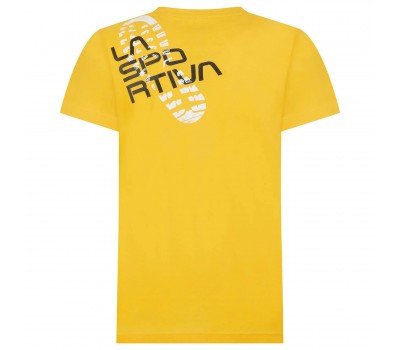 Camiseta Escalada La Sportiva Footstep Tee Amarilla Manga Corta