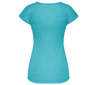 Salewa Camiseta Mujer Puez Melange Dry M/C Maui Blue Melange