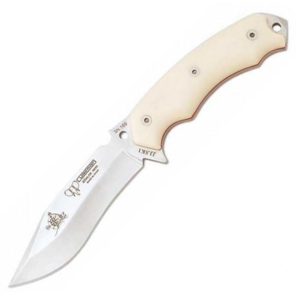 Cuchillo Cudeman JJ SK1 Micarta Blanco/Rojo 124B Böhler N-695 