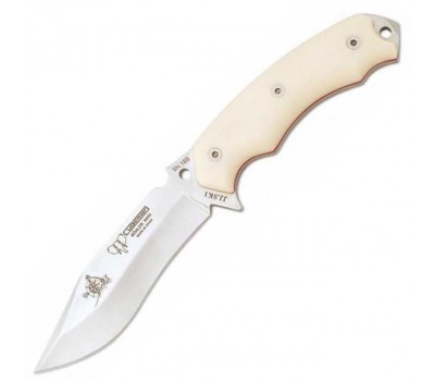Cuchillo Cudeman JJ SK1 Micarta Blanco/Rojo 124B Böhler N-695 
