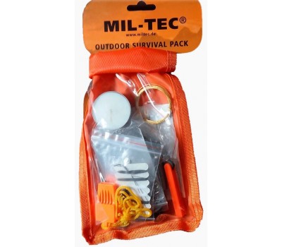 Kit de Supervivencia Mil-Tec Pequeño Naranja 16027400