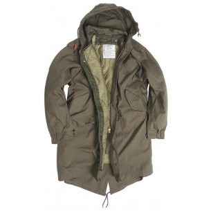 Mil-Tec Parka con Capucha M51 M.FU.Oliv 10122101