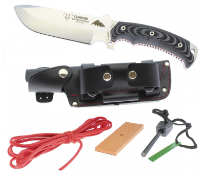 Cuchillo Cudeman Entresierras MoVa Micarta Negra Kit 155MC
