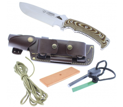 Cuchillo Cudeman Entresierras Kit MoVa Micarta Arena 155XC