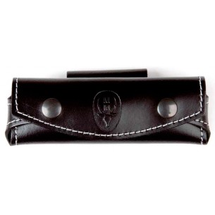 Funda Muela de Piel Vaquetilla Negra para Navaja