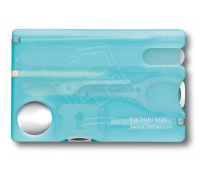 Victorinox Swisscard Nailcare, Azul Hielo Trans. V.07240.T21